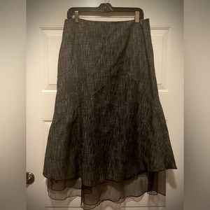 Vintage Black Denim Dollhouse Skirt